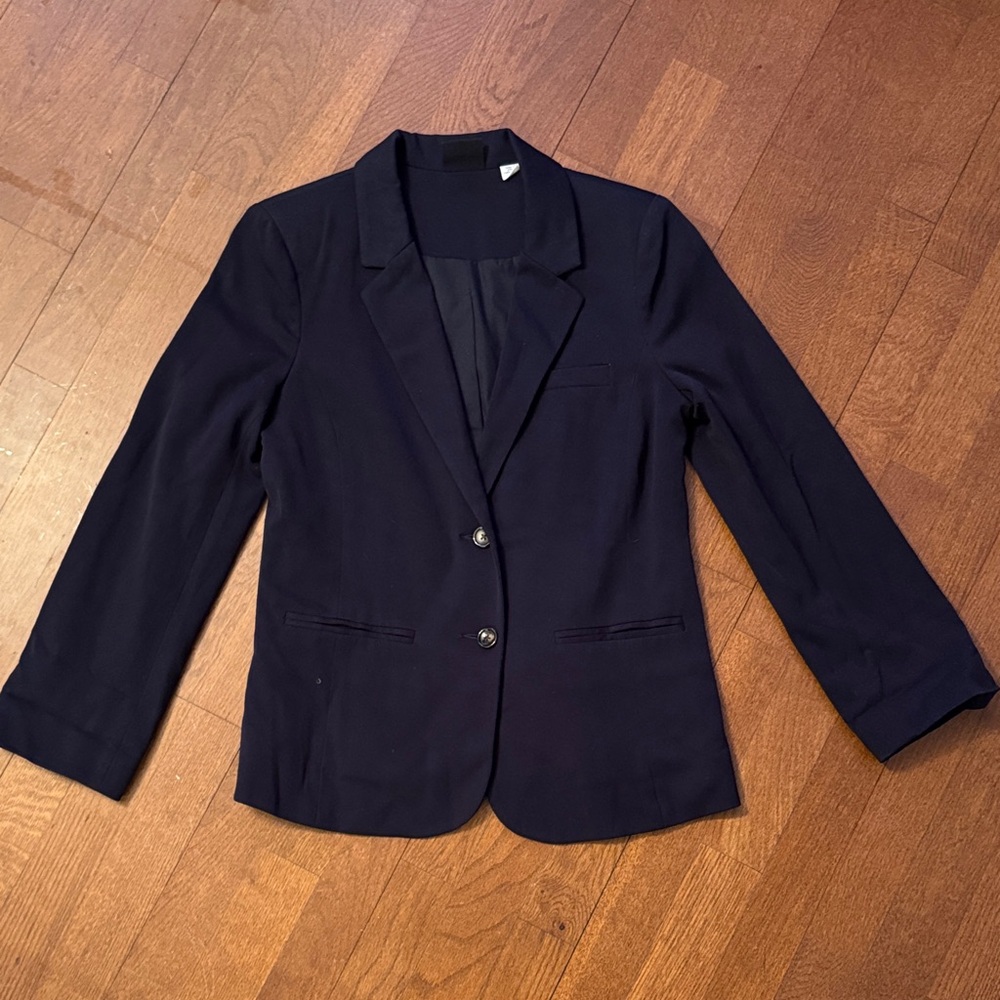 BDG Navy Two-Button Tailored Blazer